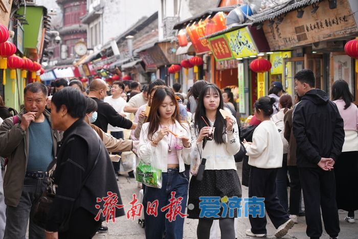 “泉”在济南过大年丨假期收尾热度不减，济南芙蓉街人气高涨