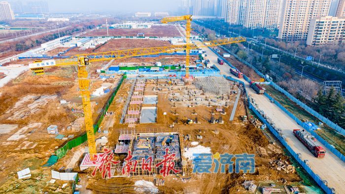 高铁沿线青岛路南侧地块四项目加速建设 济南西站片区再添重要配套设施