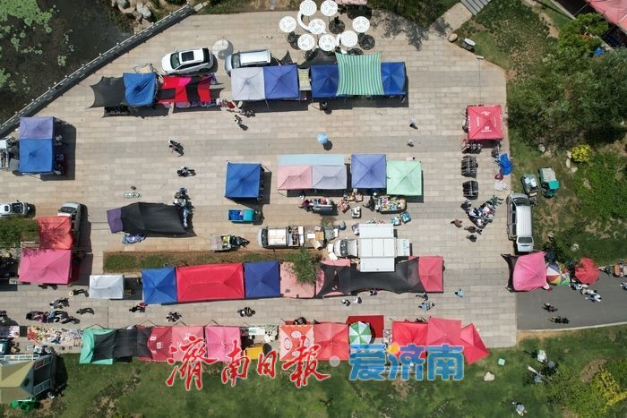 市集烟火惠民生，济南华山脚下新集开市