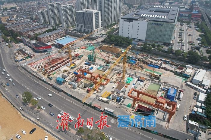 抢抓施工窗口期，济南轨道交通7号线建设驶入快车道