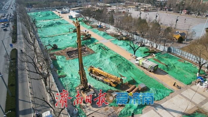 项目强省会｜济南泉城广场智慧停车场开工建设忙