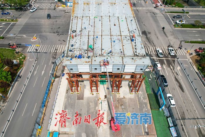 济南凤凰黄河大桥南延工程加速推进 南北交通大动脉正加速成型