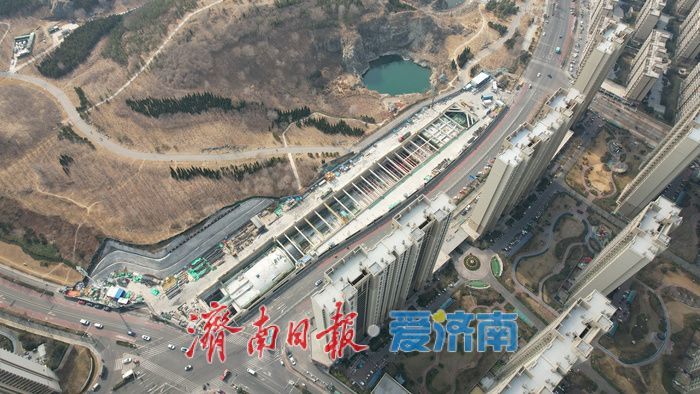 轨道交通9号线荷花路站与卧牛山地质公园“融合”