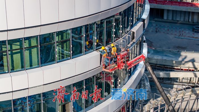 项目强省会｜济南市第一人民医院新院区外立面建设稳步推进 预计2027年竣工交付