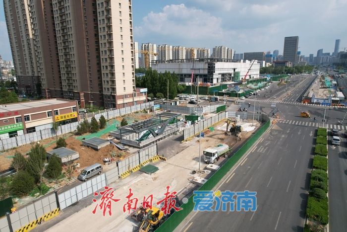 项目强省会｜济南轨道交通6号线徐家庄站出入口亮相，立体交通网络助推区域商业升级