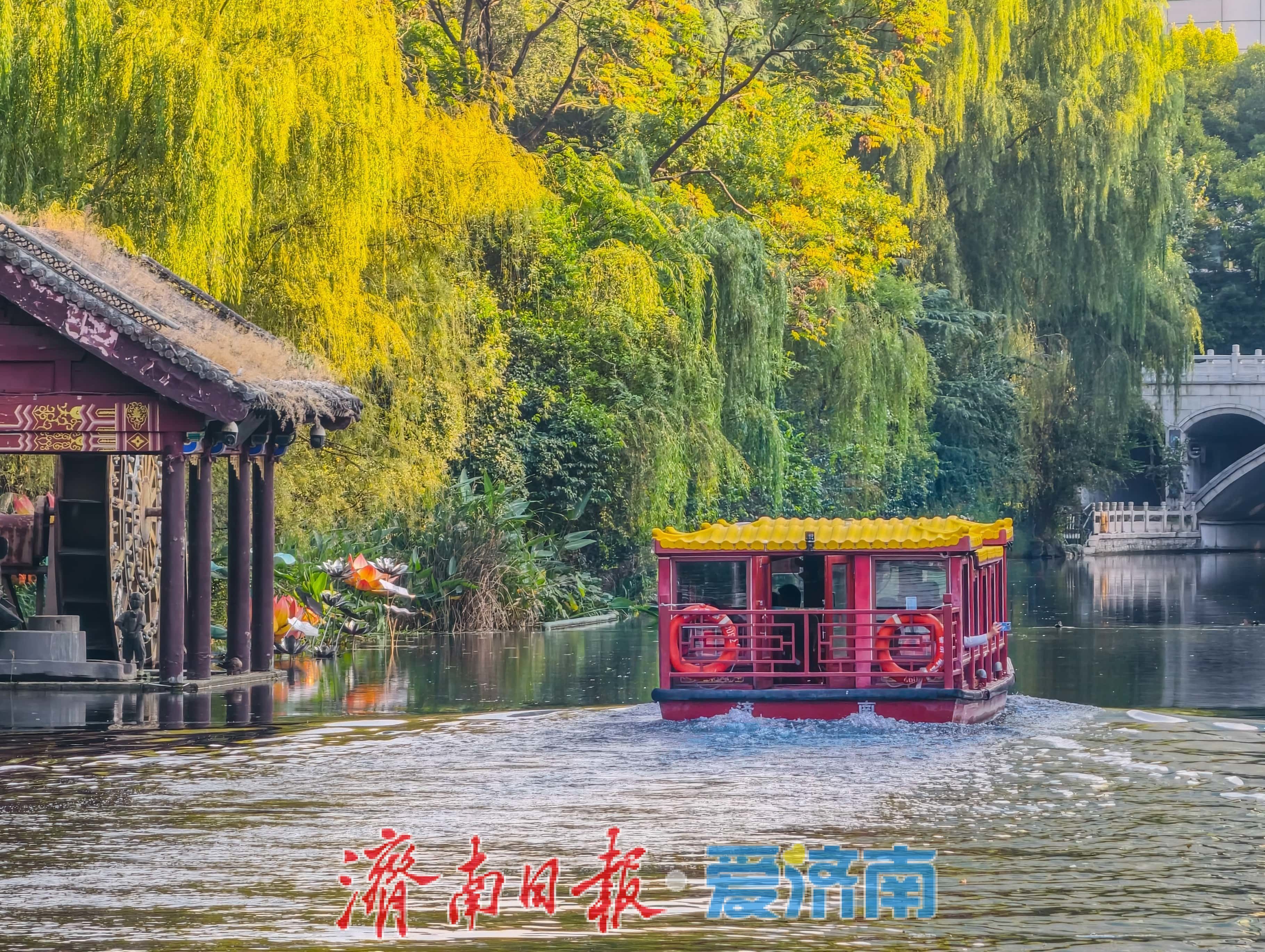 一年四季 泉在济南丨泛舟护城河，饱览泉城秋光