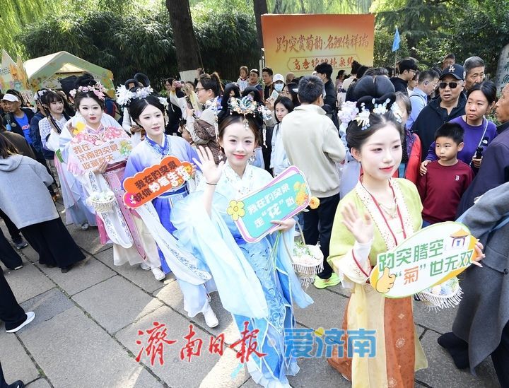 泉畔秋色菊香可待，济南市第47届趵突泉金秋菊展正式启幕
