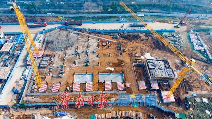 高铁沿线青岛路南侧地块四项目加速建设 济南西站片区再添重要配套设施