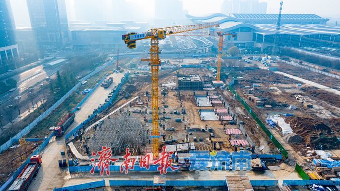 高铁沿线青岛路南侧地块四项目加速建设 济南西站片区再添重要配套设施