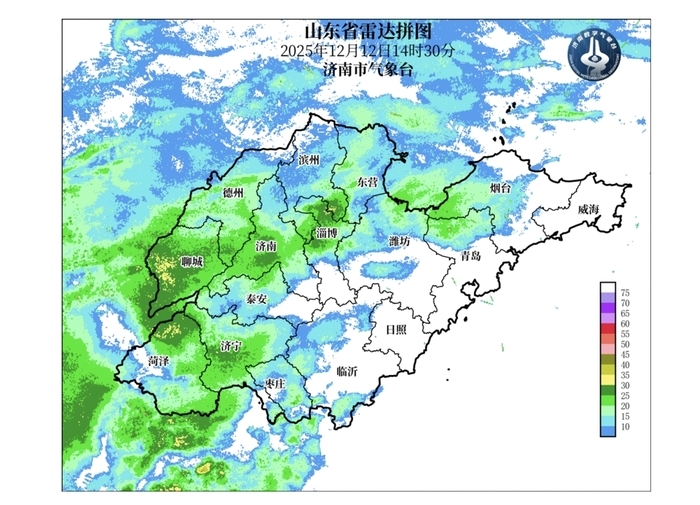 济南中西部区县已出现降雪，预计15时至17时降雪覆盖全市