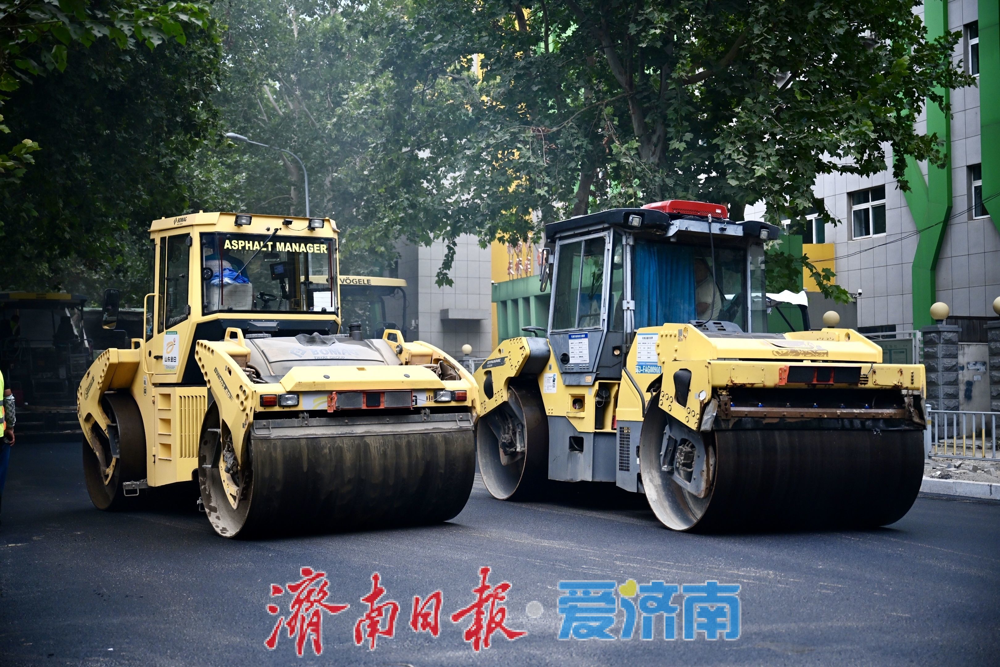 济南天桥区交校路实施道路沥青摊铺改造 片区道路品质全面升级