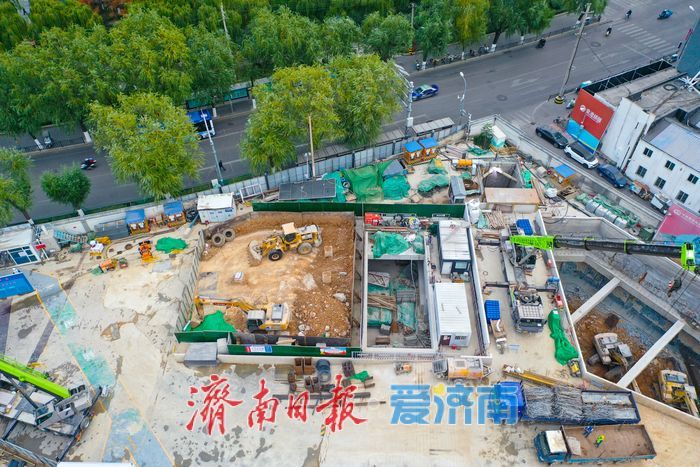 串联三大枢纽，济南地铁6号线西段关键站点建设稳步推进