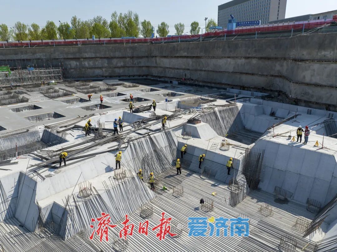 项目强省会｜济南黄河北首座TOD项目开始主体结构施工