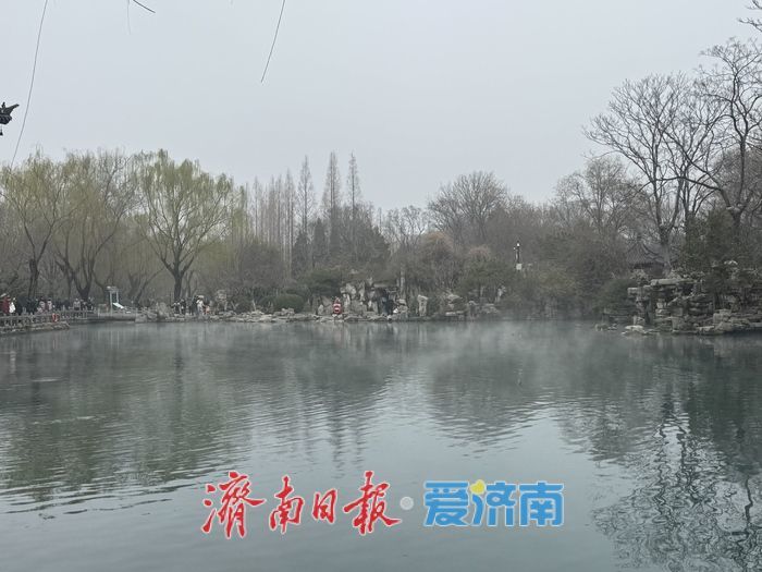 大雾润泉城 五龙潭宛若水墨画卷