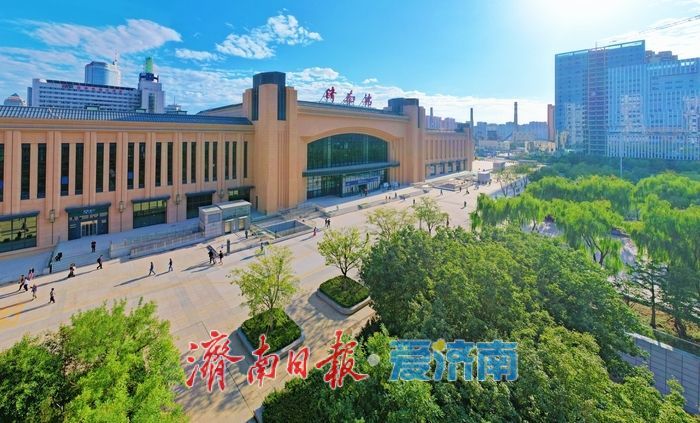 今日亮相！航拍镜头下的济南站北站房，解锁城市门户新风景