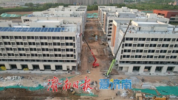 山东商业职业技术学院莱芜校区建设展现新貌