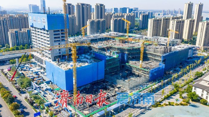 西城商业提档升级！济南槐荫银泰百货项目主体建设有序推进