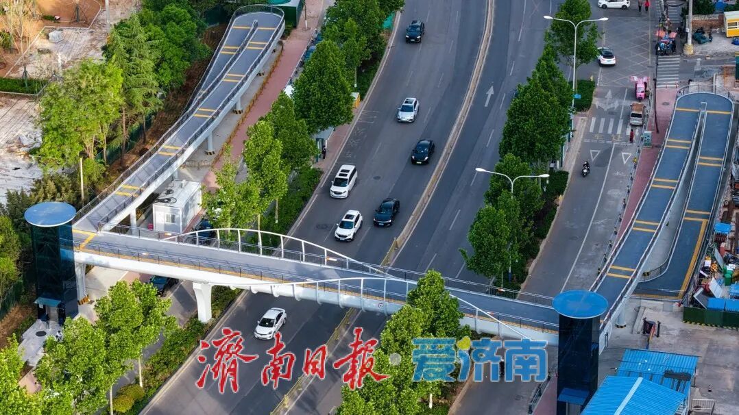 助力泉城交通升级，4座人行天桥将于“五一”假期前投入使用