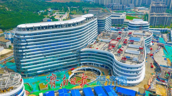 济南一院新院区建设提速 外立面渐显 南城医疗新地标即将亮相
