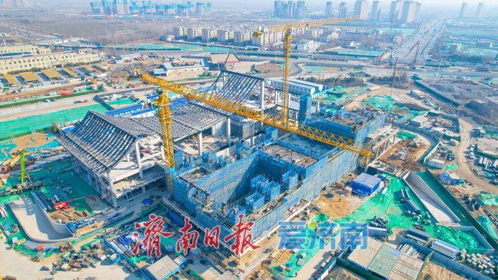 济南鹊华中和苑雏形初现 主体结构完成80%