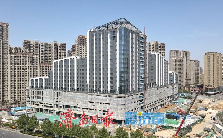 项目强省会｜济南老商埠首座大型TOD项目进入外立面装饰阶段