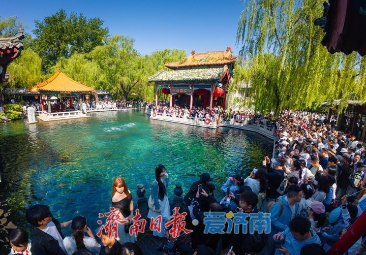 赏泉热潮！“五一”假期趵突泉客流持续高峰