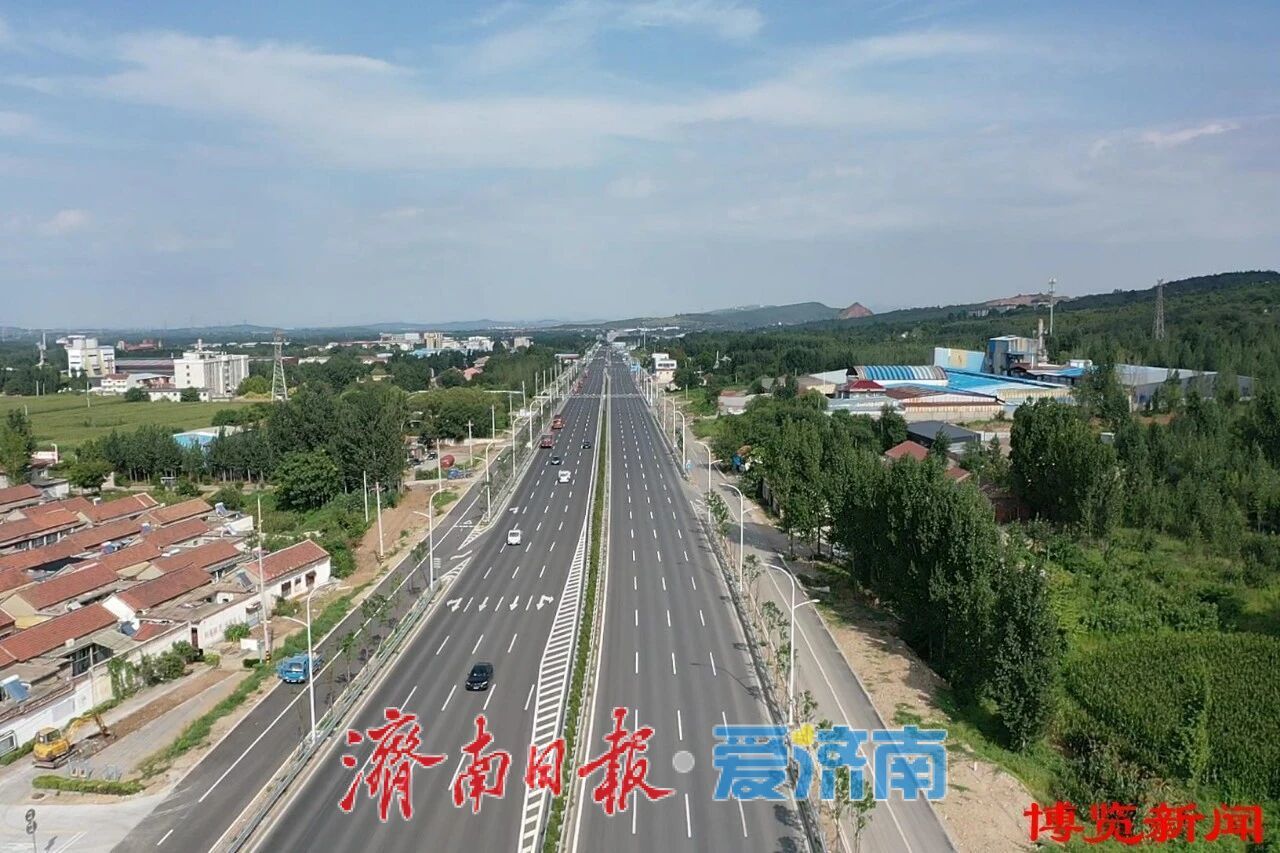 经十路东延工程：济淄交界至杨家路口段13.7公里顺利通车