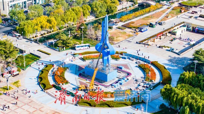 泉城广场“泉标”焕新归来，以靓丽姿态再现济南城市风采