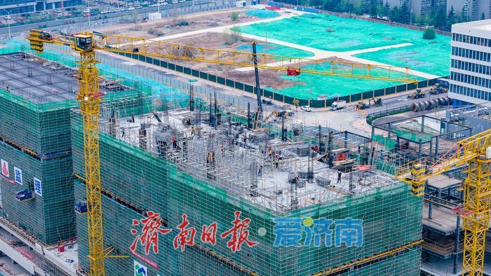 济南时代未来科技城E区建设提速 项目初具规模