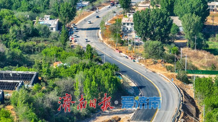 新拓宽的济南港九路即将正式通车