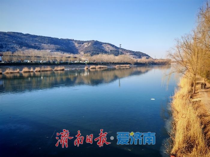 一年四季 泉在济南丨腊山分洪道美成水墨风景画