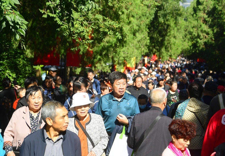 千佛山上“人从众”，重阳节山会人气爆棚