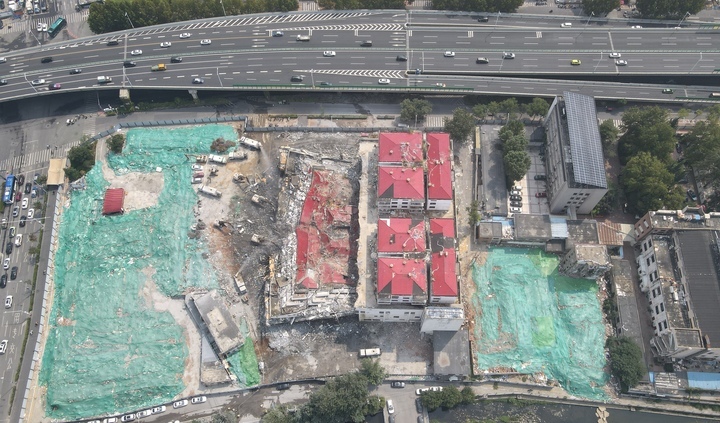 洪楼广场片区城市更新 全福河东地块拆迁有序推进