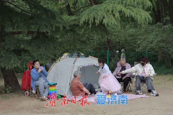 一年四季 泉在济南｜假日躺“营”火出圈 躺平看云享清风