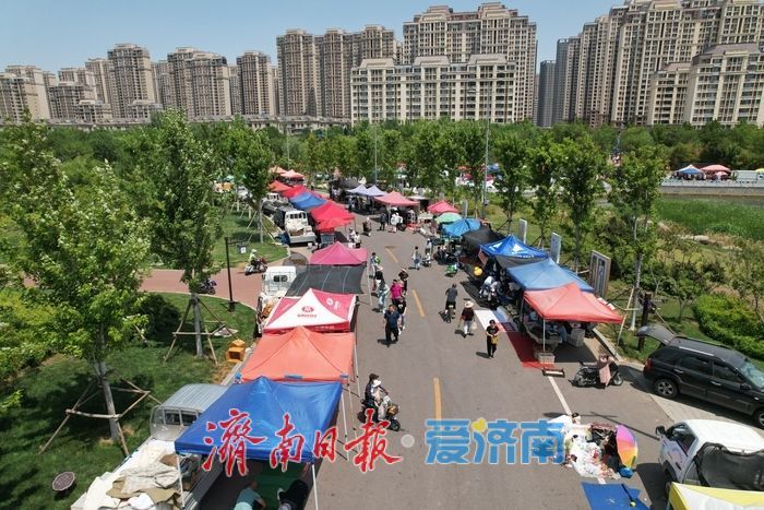 市集烟火惠民生，济南华山脚下新集开市