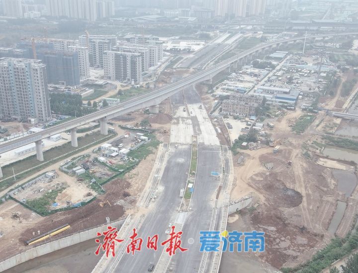项目强省会｜奥体西路北延项目有新进展，下穿黄东联络线及胶济铁路立交桥两段道路将“牵手”