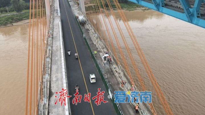 济南黄河大桥老桥斜拉索维修即将启动