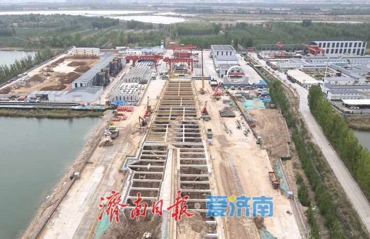 济南黄岗路穿黄隧道黄河北岸连接线建设稳步推进