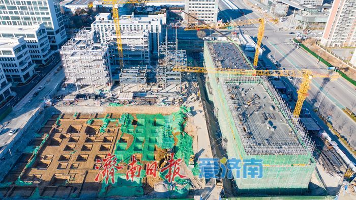 济南时代未来科技城E区建设提速 项目整体已初具规模