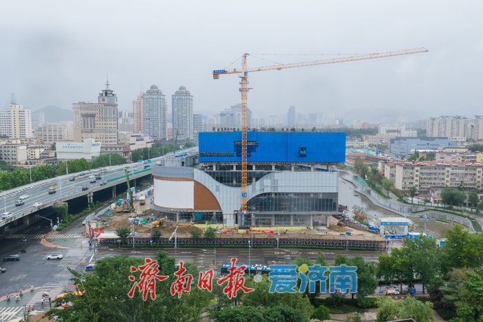 洪楼TOD城市更新提速，济南首座京东MALL展露全貌，冲刺年底开业