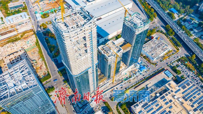 210米新地标！济南西部天际线迎来“云端相接”新景观