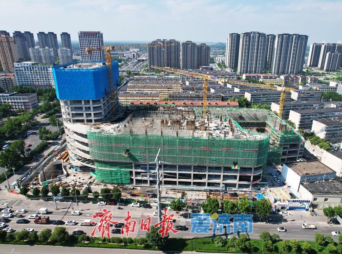 项目强省会｜黄河南岸TOD新地标 万融广场建设提速展新姿