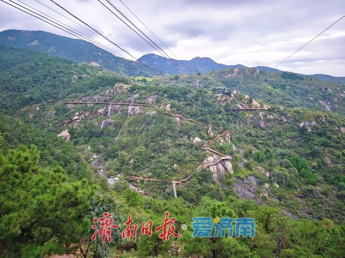 一年四季 泉在济南丨连绵秋雨终放晴 清宁森林小镇云雾缭绕引客来