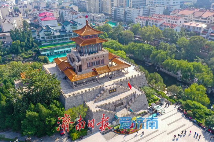 济南解放阁暂停开放 启动全面维修工程