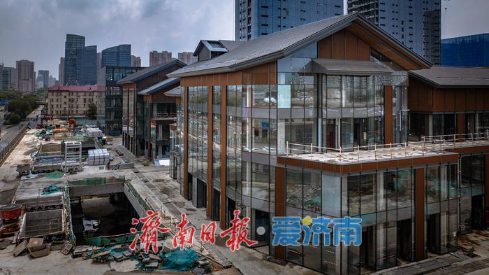 项目强省会｜航拍天桥区万虹中心项目，感受最新建设细节