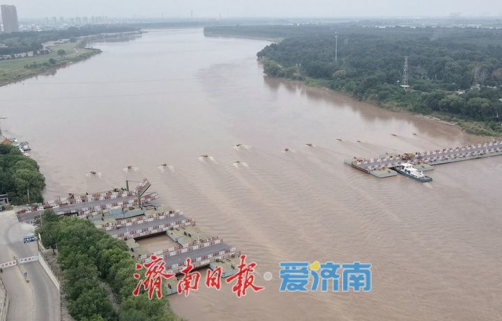 让路调水调沙，黄河济南段泺口浮桥拆除