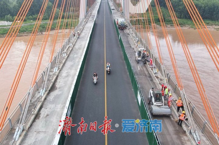 济南黄河大桥老桥斜拉索维修即将启动