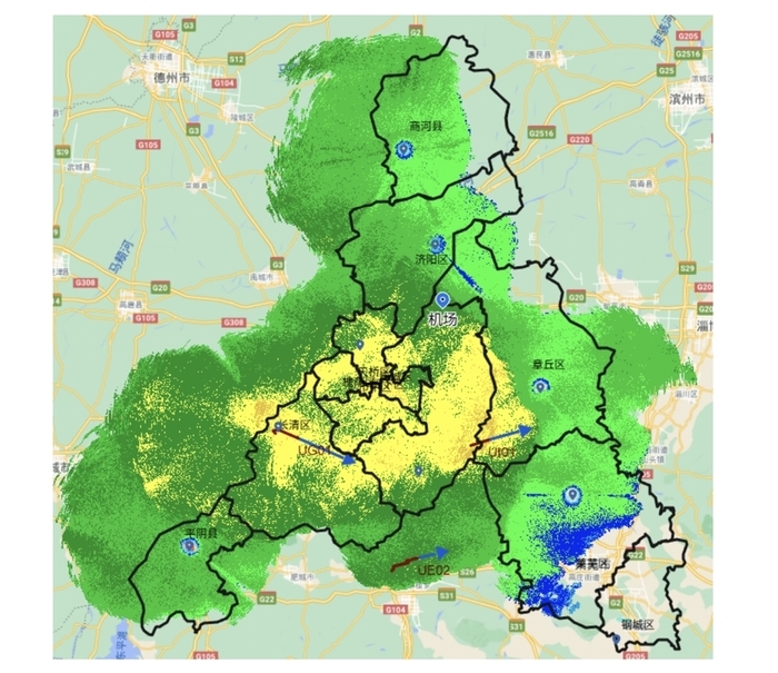济南中西部区县已出现降雪，预计15时至17时降雪覆盖全市