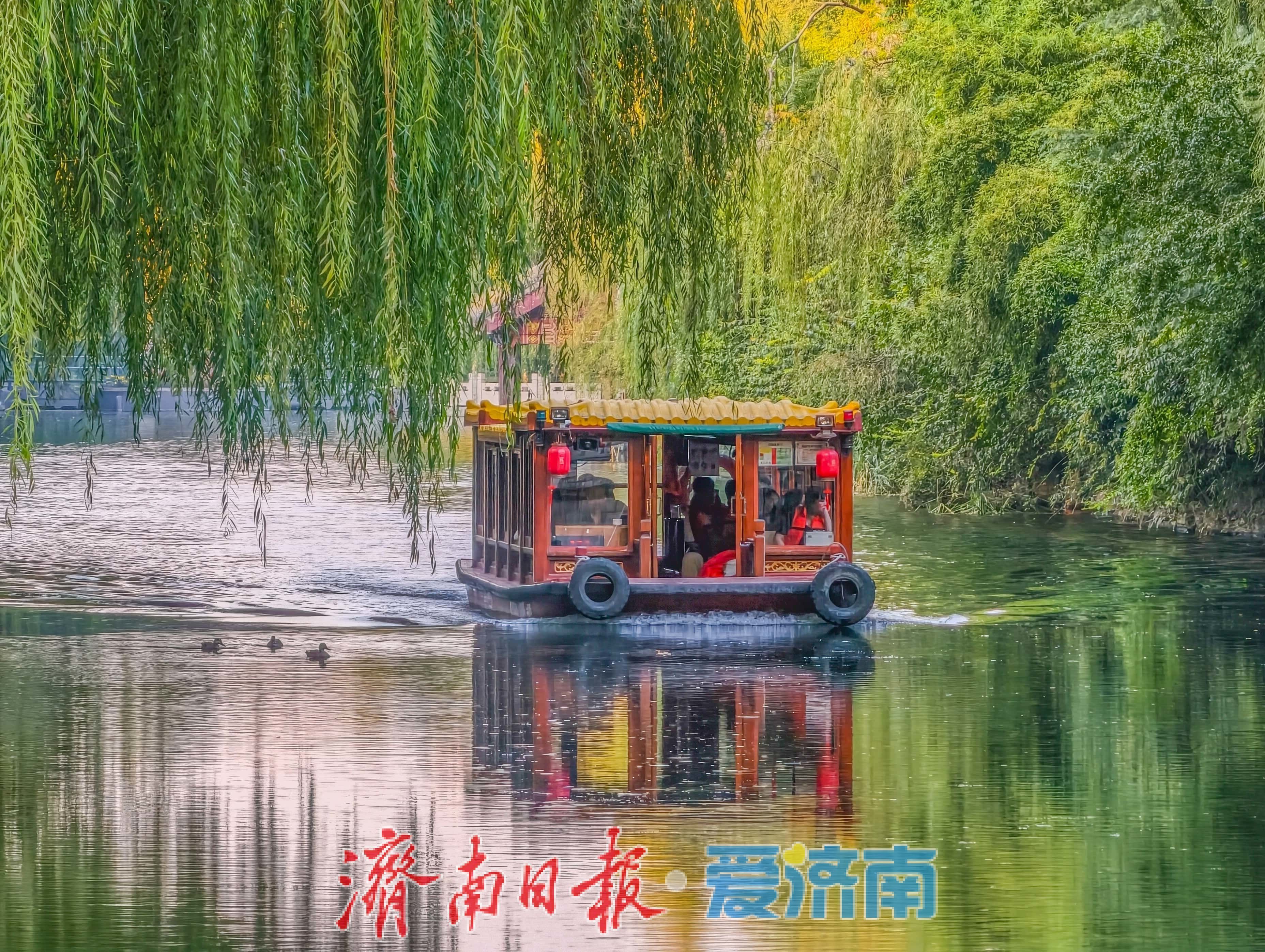 一年四季 泉在济南丨泛舟护城河，饱览泉城秋光