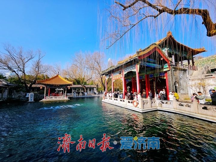 深冬趵突泉公园 尽显静谧之美